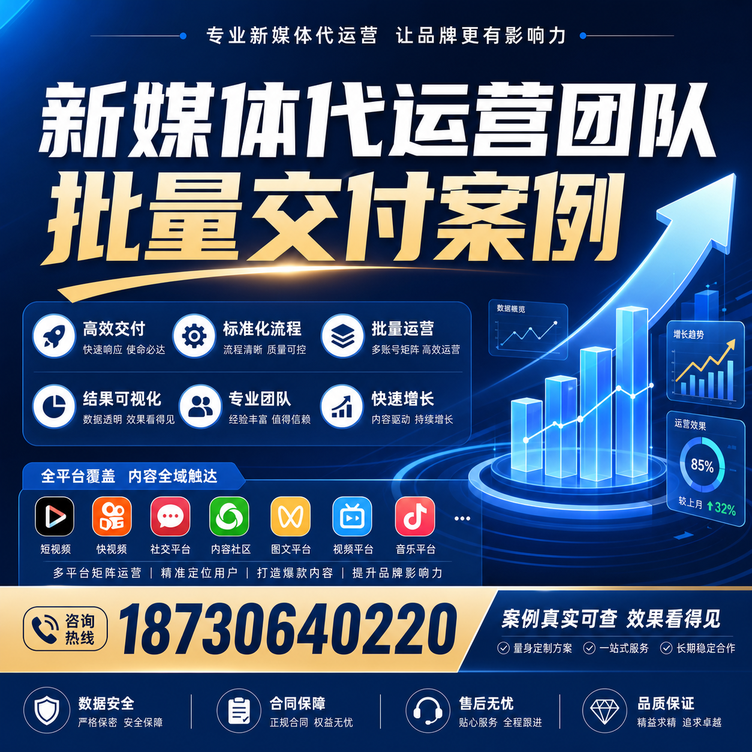 葫芦岛代运营公司多客户账号批量高效交付案例